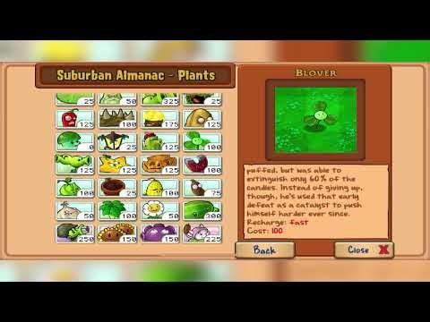 Plants vs Zombies Almanac Full Overview