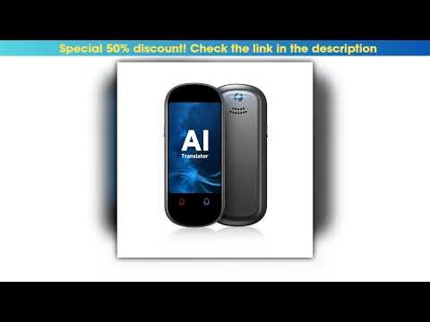 Z2 Instant AI Voice Translator Portable 31 inch Touch Screen Real Time Translator with Recording