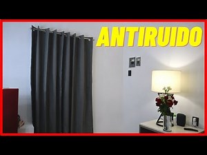 ✅HOW TO INSTALL CURTAIN RODS AND NOISE-REDUCING CURTAINS! | STEP BY STEP