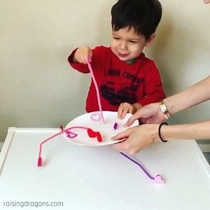 91K views · 1.2K reactions | Heartstring Pull Toddler Activity ❤️...