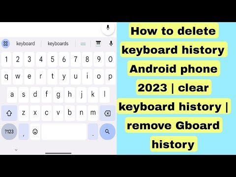 How to delete keyboard history Android phone 2023 | clear keyboard history | remove Gboard history