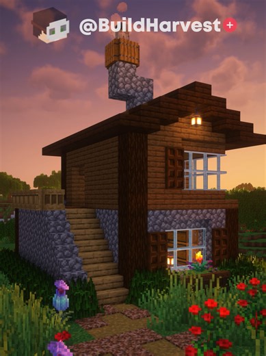 Minecraft House Tutorial 🏠 #minecraft #minecraftbuildingideas #minecrafthouse #fyp #minecraftsurvival