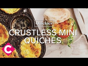 Crustless mini quiches | Chatelaine Quickies