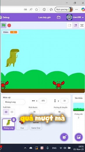 Cách Nhảy MƯỢT MÀ trong Scratch - Đừng dùng 2 vòng lặp❌ #scratch #games #scratching #scratchtutorial