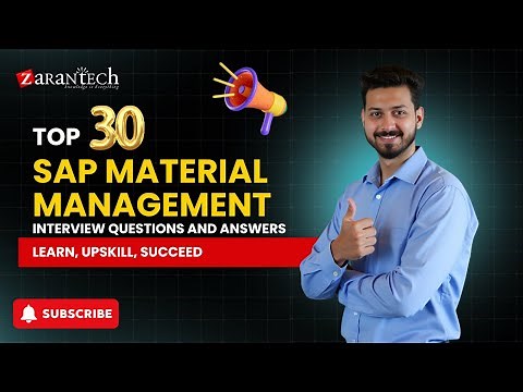 Top 30 SAP Material Management Interview Questions and Answers | ZaranTech