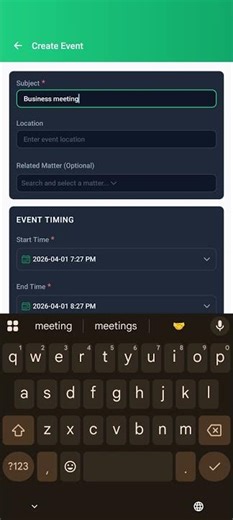 How to Create an Event in Liradocs Mobile App | Step-by-Step Tutorial