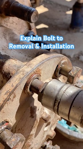 Explain Bolt 🔩 Removal and Installation stuck bolt. #tools #tips #machine #asmr #skills #shorts