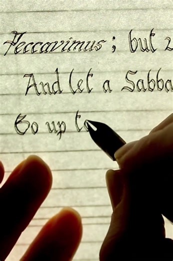 Handwriting E. A. Poe’s “Lenore” Part 8