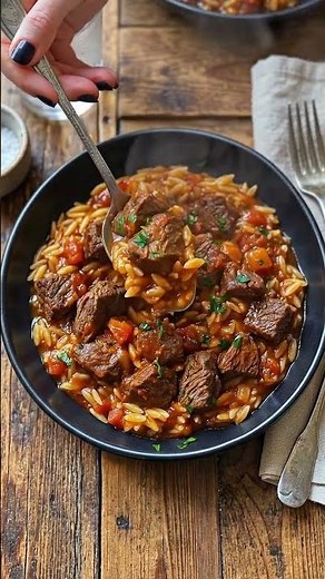 Cozy Beef & Orzo Comfort Stew 🍲✨