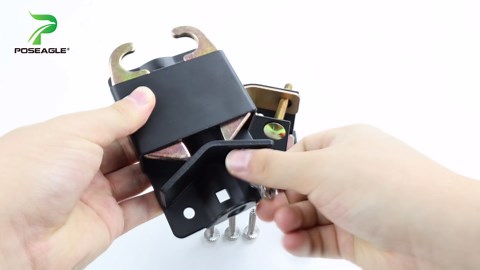 5 inch Black S16100700 Two Way Lockable Gate Latch with 4-Digit Combination Lock and Screwdriver for Metal Gates with 1-1/4" to 1-1/2" Diameter Tubes