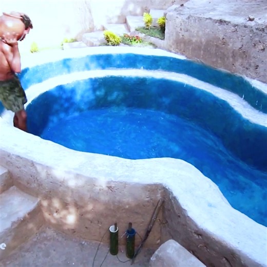 Can you believe this pool was homemade?