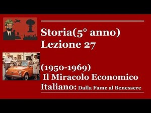 Il Miracolo Economico Italiano: Dalla Fame al Benessere (1950-1969)
