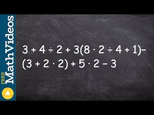 Simplify a large numeric expression by applying the order of operations