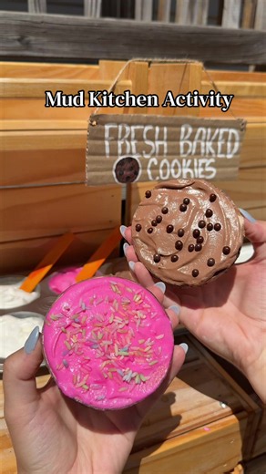 Mud Kitchen Cookie Shop Activity for Toddlers