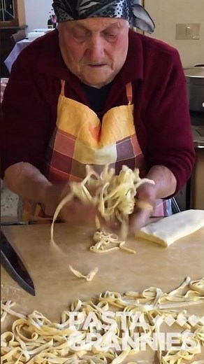 100 years old Nonna Marietta and her pasta with meatballs #pasta #italianfood