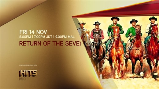 Yul Brynner saddles up once more in Return of the Seven — the thrilling sequel to the iconic Western. With Robert Fuller, Claude Akins, and Warren Oates joining the posse, this action-packed adventure brings justice back to the frontier. 🤠💥 📺 Saddle up for the premiere of Return Of The Seven, premiering tonight @ 8PM | 9PM [MAL] | 7PM [JKT], only on HITS MOVIES! #YulBrynner #RobertFuller #MagnificentSeven #Western #HITSMOVIES | HITS Movies