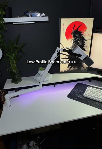 Low Profile Boom Arm for Optimal Streaming Setup