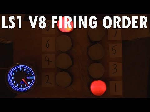 Audiovisual demonstration of GM LS1 V8 firing order, now with more RPM