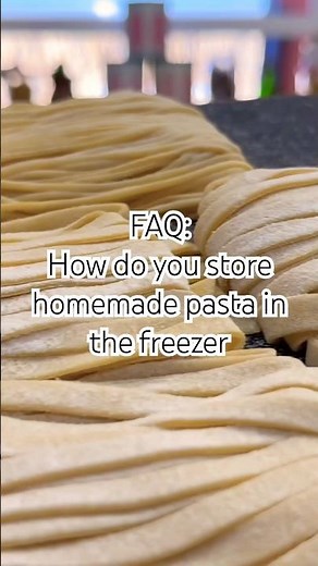 How to store homemade in the freezer… #pasta #shorts