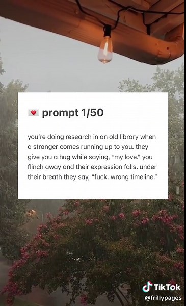 my first day posting writing prompts for you guys! • background video creds: @🍂 #writingprompts #writing #romance #fyp #rain #aesthetic