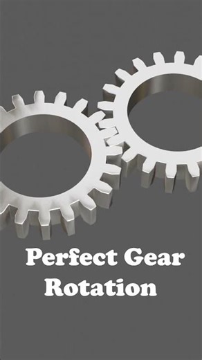 “Perfect Gear Rotation ⚙️ | How Gears Work (Simple Animation)”