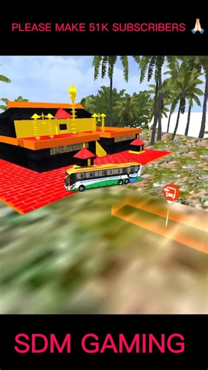 reached சபரிமலை கோவில்in new bus pujai/android bus simulator Indonesia#bgmi 🙏😱