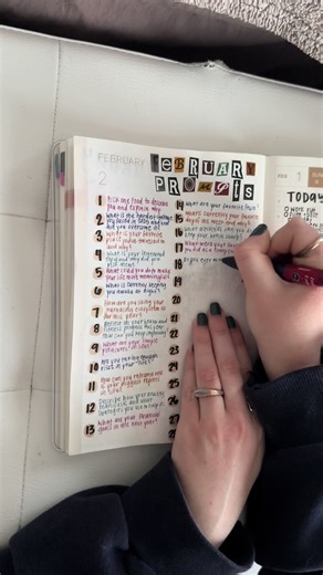 inspiration for your writing 🤍 skip to the end for the full list of prompts. #journal #journaling #journalingprompts #hobonichi #writingprompts