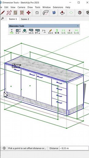 Easily Add Dimensions with the Dimension Tool in SketchUp #architecturalmodeling #sketchup