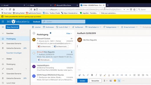 Login Office 365 + Outlook