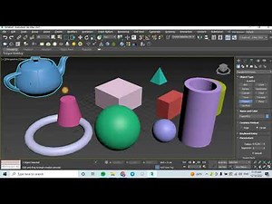 ٤- التعرف إلى أجزاء برنامج ال 3ds Max: قائمة Command Panel