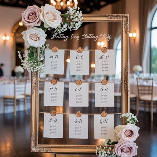 Alphabetical Seating Chart Card Template, Minimalist Modern Wedding Seating Plan, Find Your Seat, A to Z (canva Template, Instant Download) - Etsy