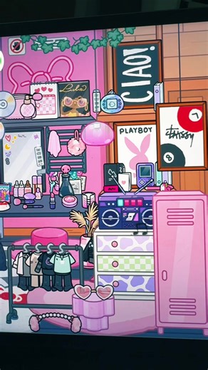 Trashy Y2K Teen Girl Bedroom Design