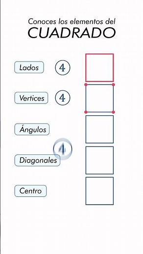 Discovering the Square: Exploring its Elements #geometria #cuadrado