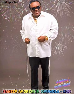 Happy birthday to Akorede Saheed B. Okunola. My brother, KSO your music has touched the hearts of many across Nigeria and beyond. Your unique style and powerful vocals have captivated audiences for years, making you a true icon in the music industry. May this special day be filled with joy, love, and all the blessings life has to offer. Here's to many more years of success, happiness, and unforgettable music. Cheers to you, on your birthday! Long life and sound health to you ! Congrats. #Sidopho