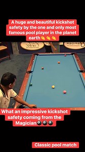 A beautiful kickshot safety from the most famous pool player on the planet👏👏👏 Prime VS Prime The GOAT The Magician #billiards #trendingreelsvideo #reelschallengereelschallenge | Zenen Lague