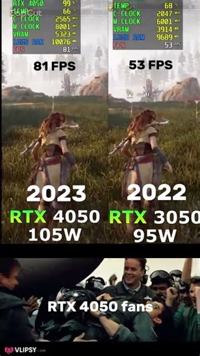 RTX 4050 vs RTX 3050… The Difference Is CRAZY 💀🔥 #Shorts