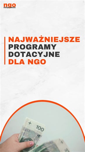Najważniejsze programy dotacyjne dla NGO w 2026 roku 💵 1. NOWEFIO – Fundusz Inicjatyw Obywatelskich 📌 Dotacje: 100 000 – 250 000 zł 📌 Dla kogo: fundacje, stowarzyszenia, OSP, KGW Największy program grantowy dla NGO w Polsce. Finansuje projekty społeczne, lokalne, edukacyjne, kulturalne. Wspiera inicjatywy obywatelskie, aktywizację społeczności lokalnych, wolontariat i rozwój społeczeństwa ✅ Wysokie dofinansowanie (często 90–100%) ✅ Brak wkładu własnego dla mniejszych NGO 2. PROO – Program Roz