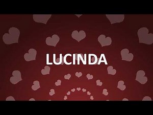 HAPPY BIRTHDAY LUCINDA