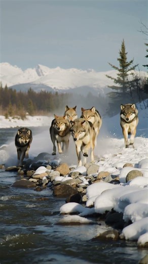 The Frozen Trail. The Wolf Pack #travel #nature #wolf