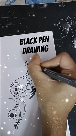 Black Pen Drawing #creativeconsolearts