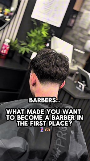 Let’s get this going, what made you want to become a barber in the first place? Money? Meeting more people? Or simply Passion? Interested to know in the comments.. #barber #barbershop #barbers #fyp #barberworld @mtrimz @BenBTrims @SteGosling @ItzNatBarnz @DanCutzUK @AF fades