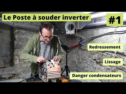 Operating principle of an inverter welding machine: rectification and smoothing.