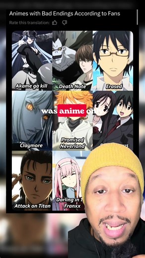 Anime with bad endings #anime