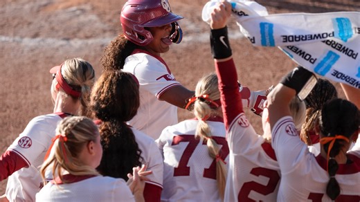 OU softball run-rules Boston in NCAA Tournament regional opener, sets up clash vs Cal