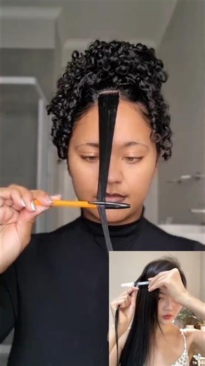 OMG Pen Curl Hack works on both hair types!!!