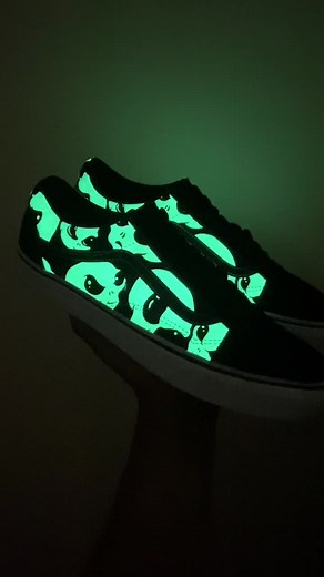 Vans Alien Ghosts Glow in the Dark Shoes - Original Design