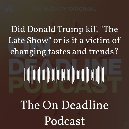 Do you still watch late night TV? Some say Colbert's cancellation is a sign of the streaming times ... others see a conspiracy. Listen to On Deadline wherever you get podcasts.