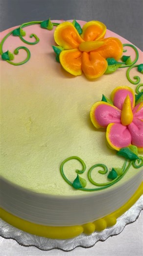 Paradise awaits with our Hibiscus Cake Design 🌺 You can order this cake design in any of our offered sizes or flavors! 🍰 https://bethelbakery.bakesmart.com/product/Hibiscus All orders require 72 hours in advance. #cakedecorating #cake #cakeideas #hibiscusflower #pittsburghbakery #pittsburgh #bethelbakery #bakerylife #bakinglifesweeter #dessertoftheday #frenchbuttercream #bakingvideos #satisfying #dessertoftheday | Bethel Bakery