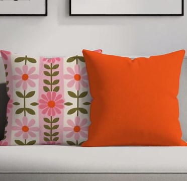 70s Floral Pillow Cover, Retro Flower Power Home Decor - Etsy