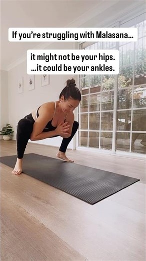 Tight ankles? Try these 4 moves to improve your Malasana squat 👣 #malasana #anklemobility